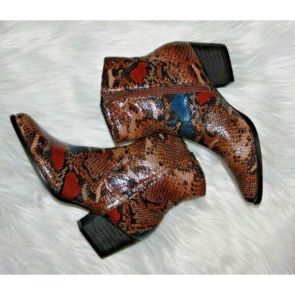 Big Dreams Women's 6B Mock snake cowboy boots - New in Box - Picture 1 of 8